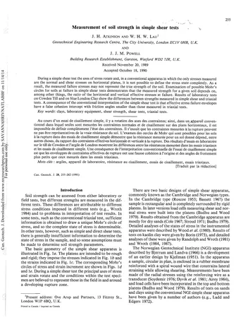 Más sobre Medición de la resistencia del suelo en pruebas de corte simple.